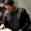 Rubbed Brown Mark Wahlberg Contraband Leather Jacket