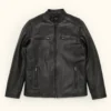 Thompson Leather Moto Jacket Black