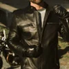 Thompson Leather Moto Jacket Black