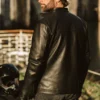 Thompson Leather Moto Jacket Black