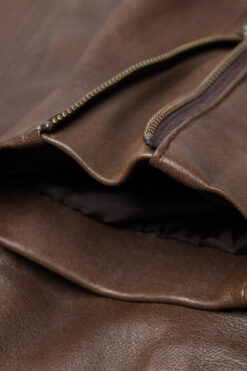 Thompson Leather Moto Jacket brown