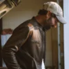 Thompson Leather Moto Jacket brown