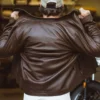 Thompson Leather Moto Jacket brown