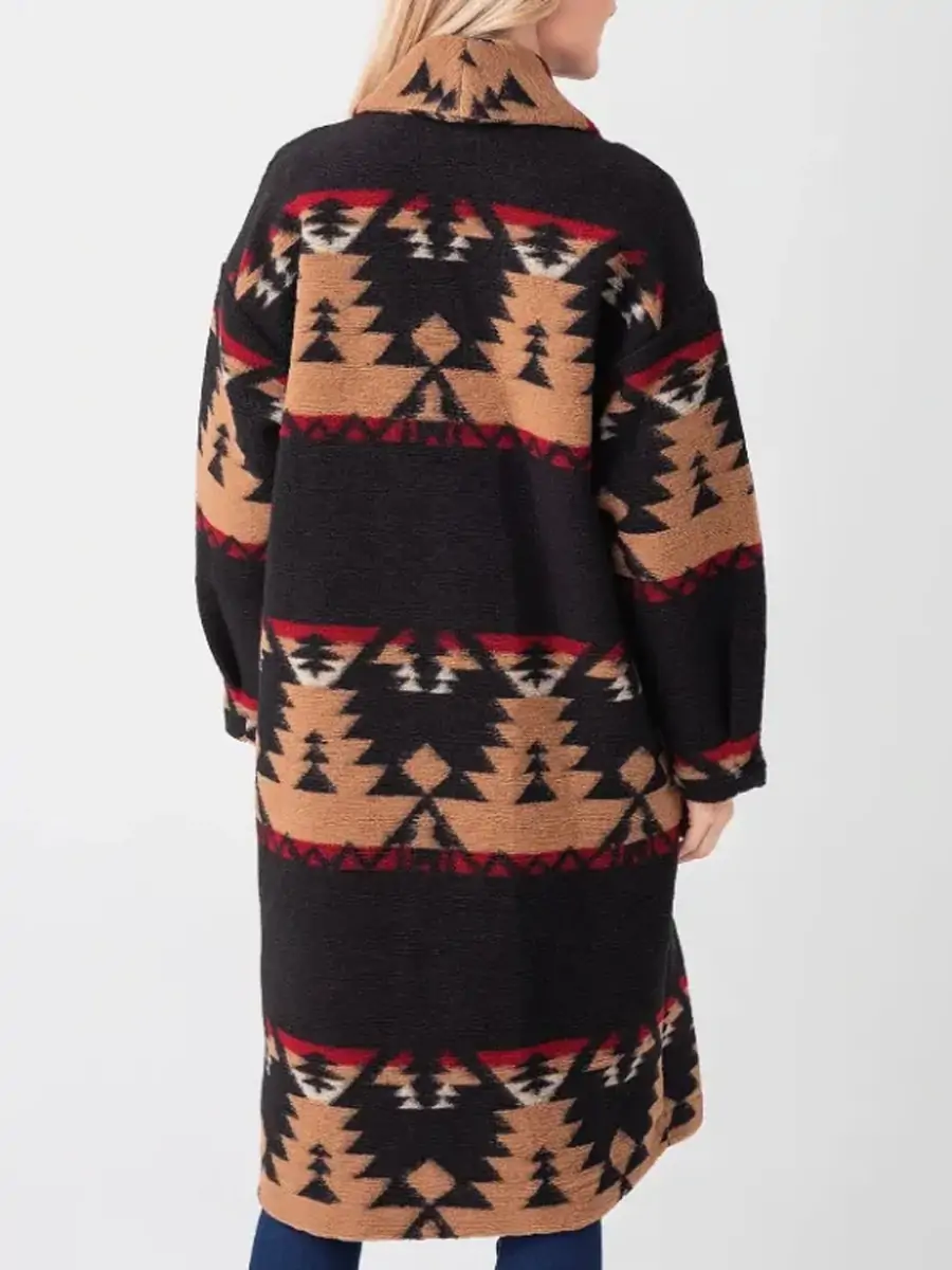 Beth Dutton Yellowstone Kelly Reilly Aztec Coat