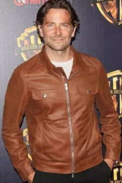 Bradley Cooper A Star is Born Leather Brown Jacket
