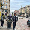 Burak Ozcivit Shearling Black Leather Jacket