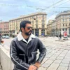 Burak Ozcivit Shearling Black Leather Jacket