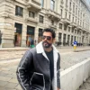 Burak Ozcivit Shearling Black Leather Jacket