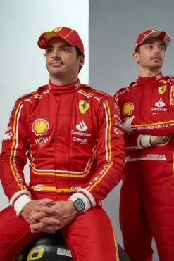 Ferrari Charles Leclerc Monaco Grand Prix 2024 Red Jacket