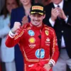 Ferrari Charles Leclerc Monaco Grand Prix 2024 Red Jacket