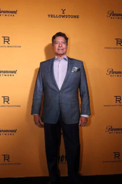 Yellowstone S5 Gil Birmingham Premiere Gray Blazer