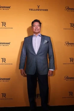 Yellowstone S5 Gil Birmingham Premiere Gray Blazer