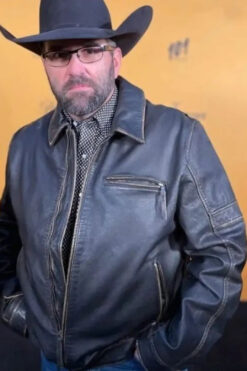 Yellowstone S5 Jake Ream Black Leather Jacket