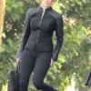 Jennifer Lopez Atlas 2024 Black Jacket