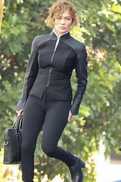 Jennifer Lopez Atlas 2024 Black Jacket