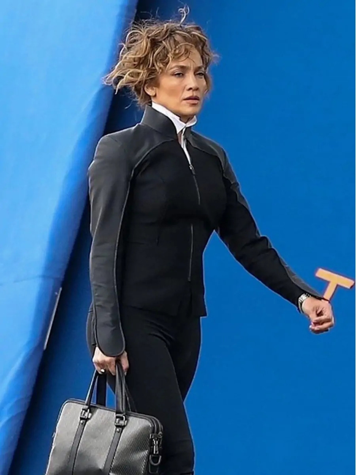 Jennifer Lopez Atlas 2024 Black Jacket