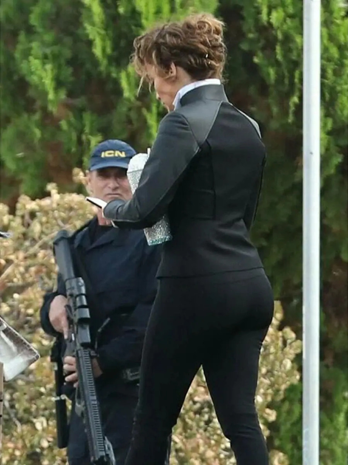 Jennifer Lopez Atlas 2024 Black Jacket