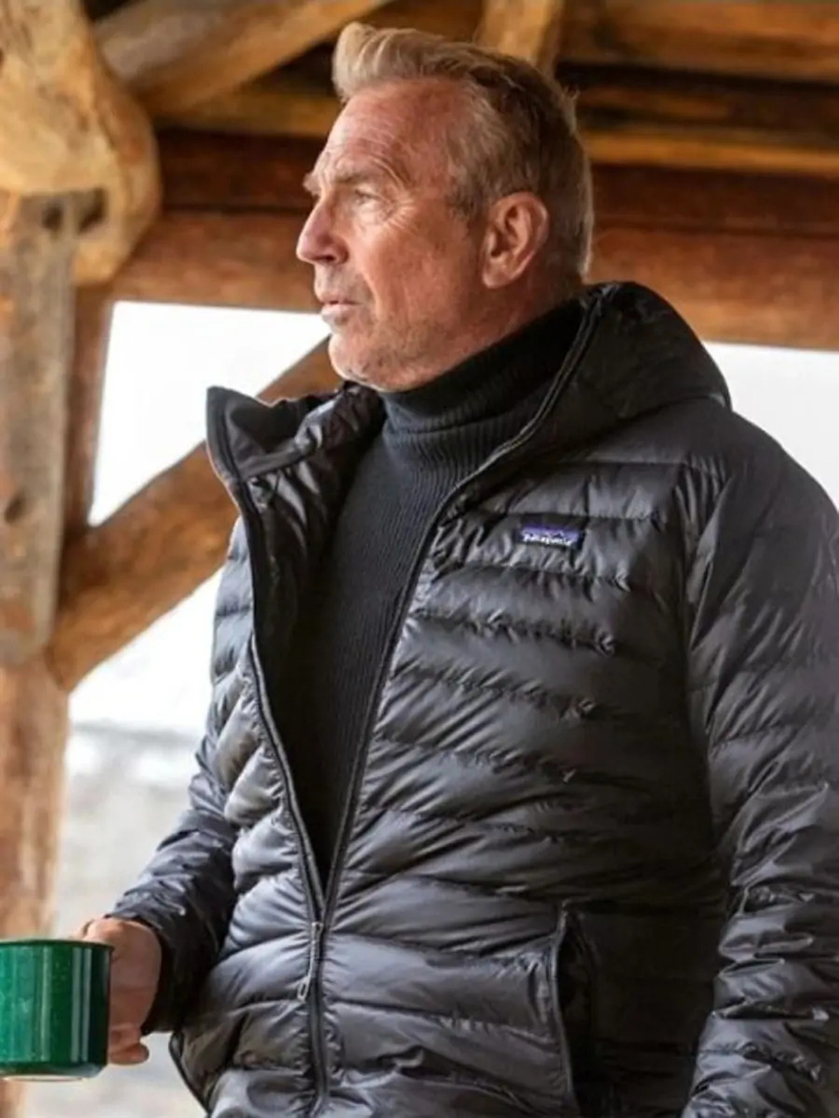 Yellowstone S05 John Dutton Black Puffer Jacket