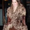 Kendall Jenner Brown Fur Jacket