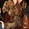 Kendall Jenner Brown Fur Jacket