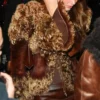 Kendall Jenner Brown Fur Jacket