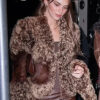 Kendall Jenner Brown Fur Jacket