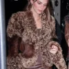 Kendall Jenner Brown Fur Jacket