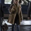 Kin Milly Zoe Kravitz Shearling Leather Coat