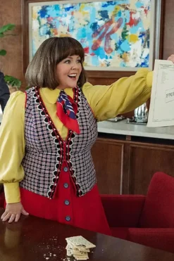 Melissa McCarthy Unfrosted Movie 2024 Tweed Vest