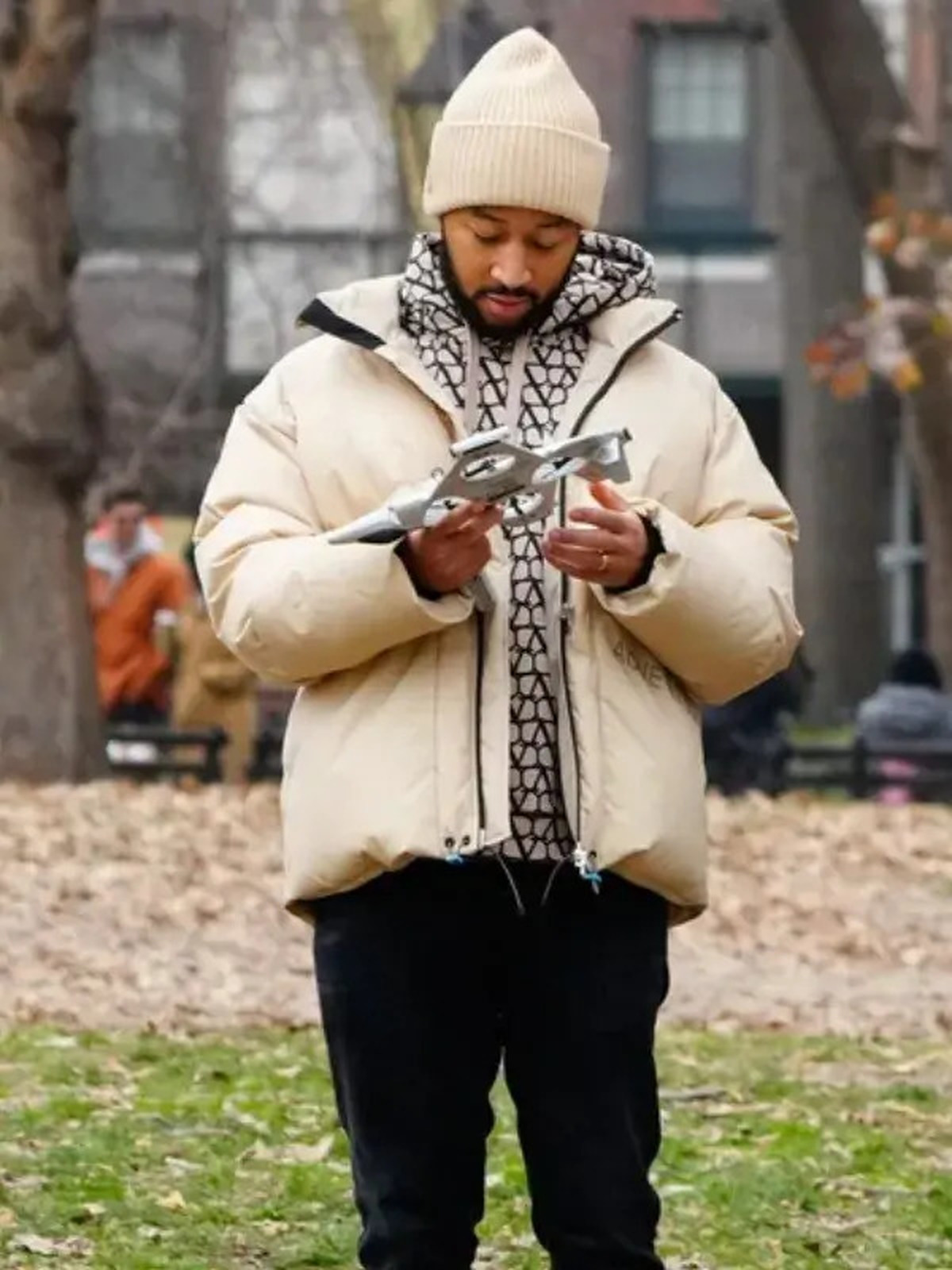NYC John Legend Holiday Puffer Jacket
