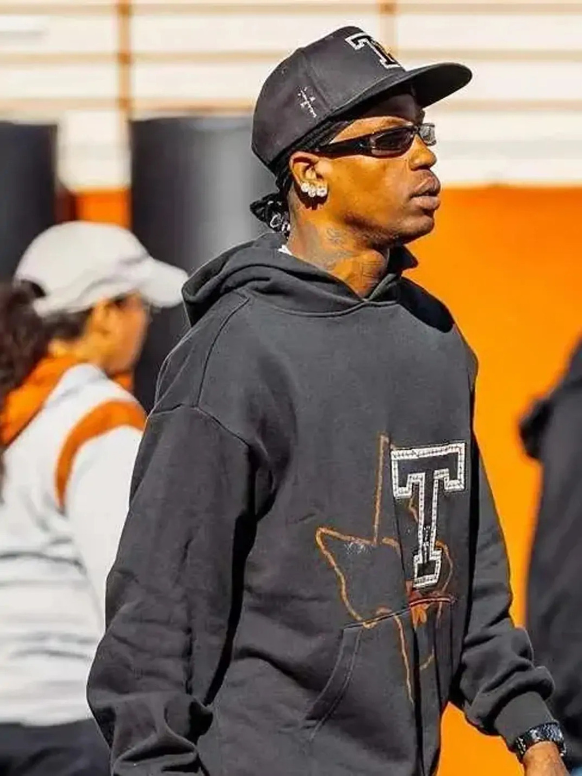 Travis Scott CJ X M&N X University Of Texas Black Hoodie