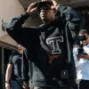Travis Scott CJ X M&N X University Of Texas Black Hoodie