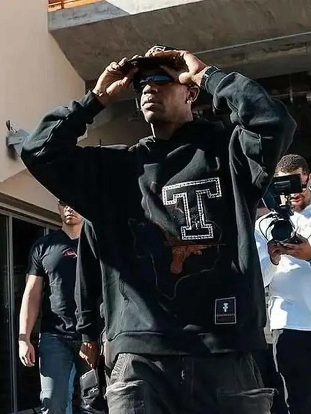 Travis Scott CJ X M&N X University Of Texas Black Hoodie