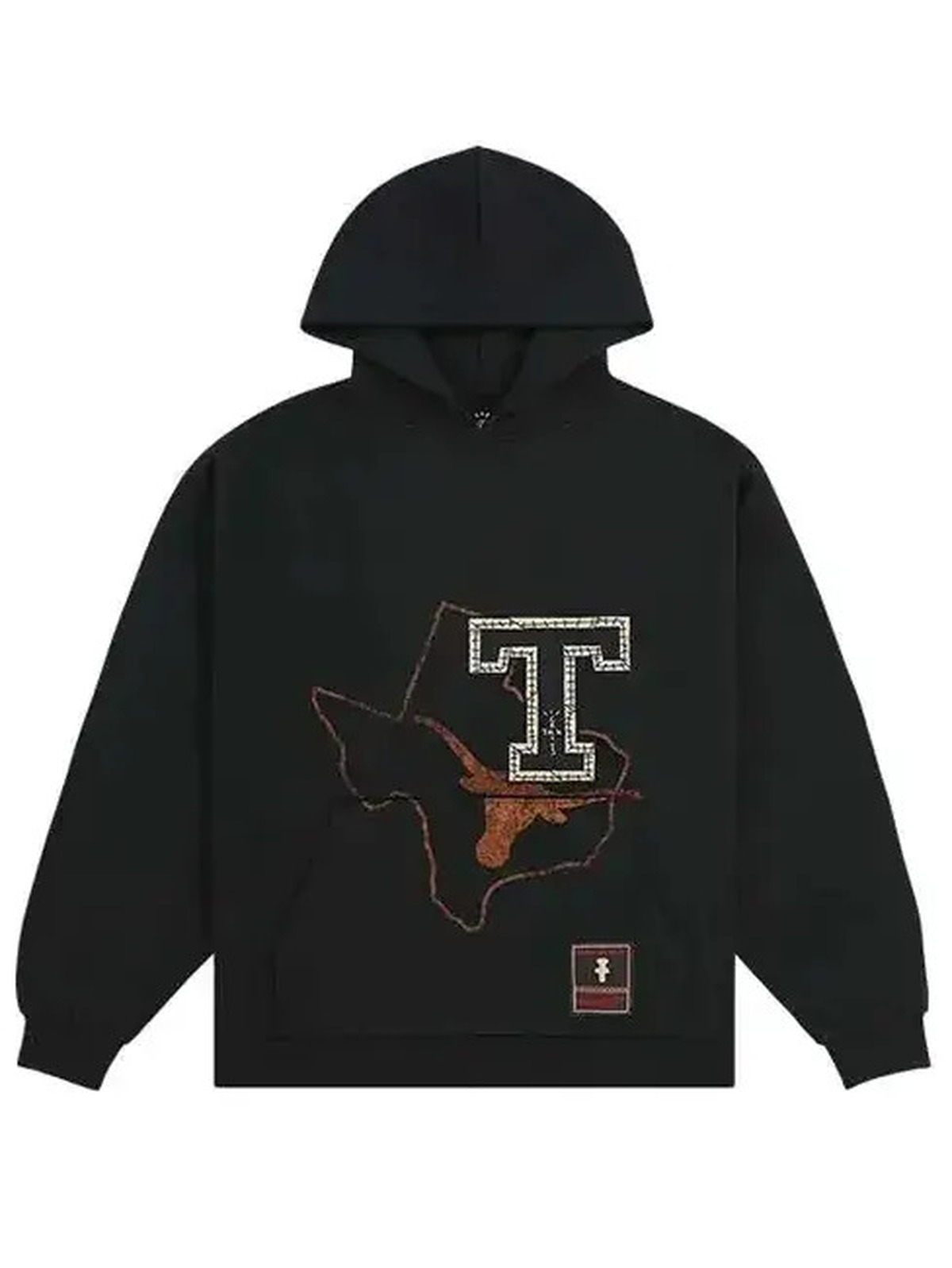 Travis Scott CJ X M&N X University Of Texas Black Hoodie