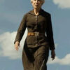 Yellowstone Cara Dutton 1923 Brown Cotton Coat