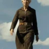 Yellowstone Cara Dutton 1923 Brown Cotton Coat