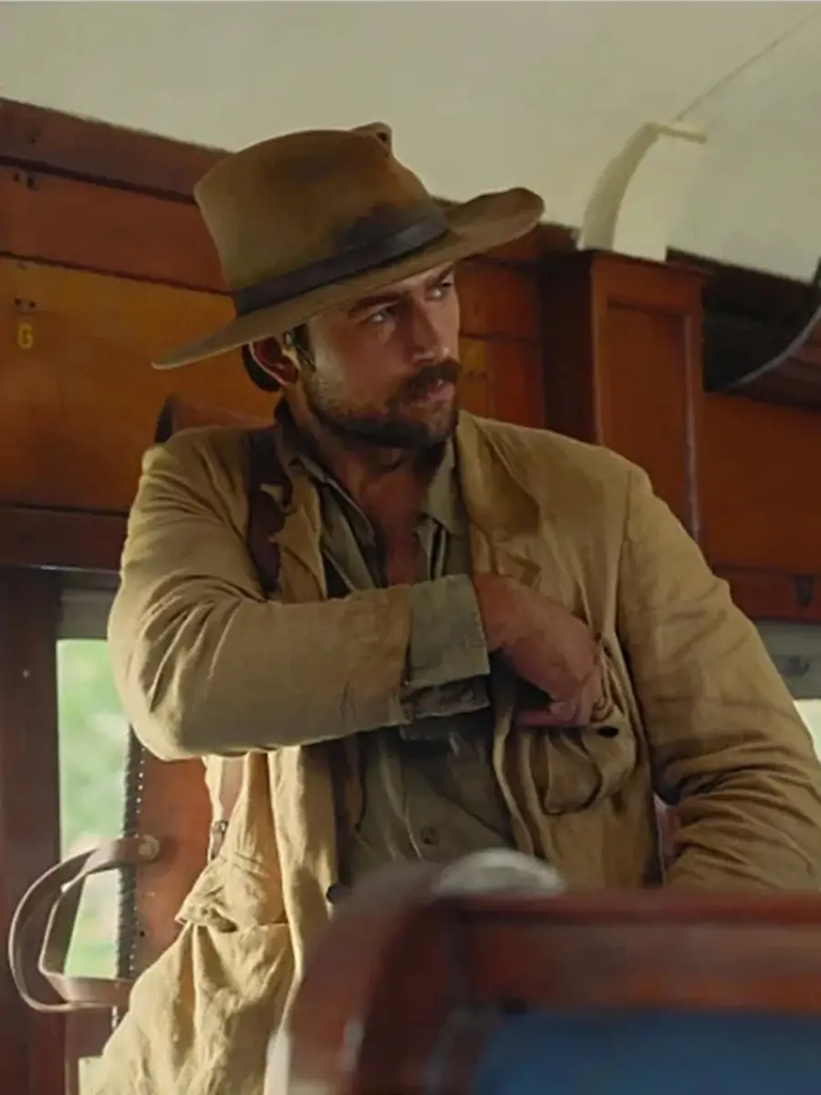 Yellowstone 1923 Spencer Dutton Beige Cotton Jacket