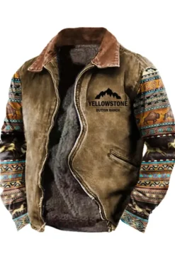 Yellowstone Vintage Western Printed Jacket