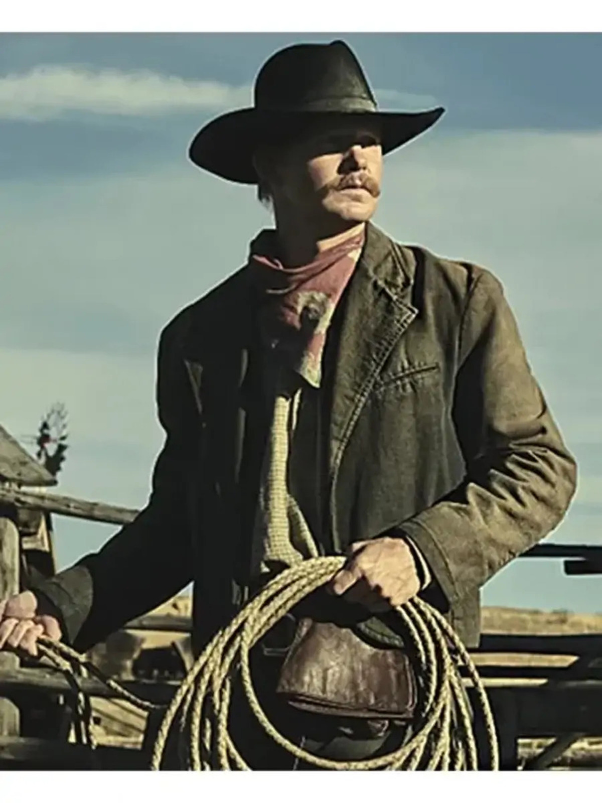 Yellowstone 1923 Zane Davis Gray Cotton Jacket