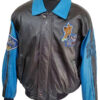 Scooby Doo Black and Blue Bomber Leather Jacket