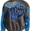 Scooby Doo Black and Blue Bomber Leather Jacket