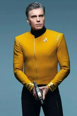 Anson Mount Star Trek Discovery Yellow Leather Jacket