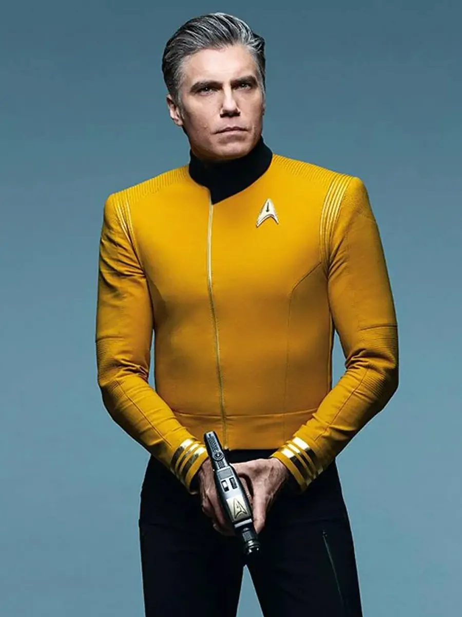 Anson Mount Star Trek Discovery Yellow Leather Jacket