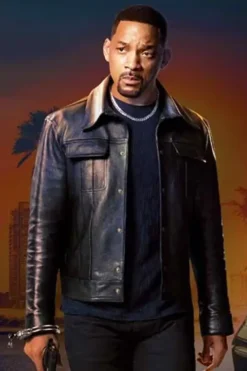 Bad Boys Ride or Die Will Smith Brown Leather Jacket