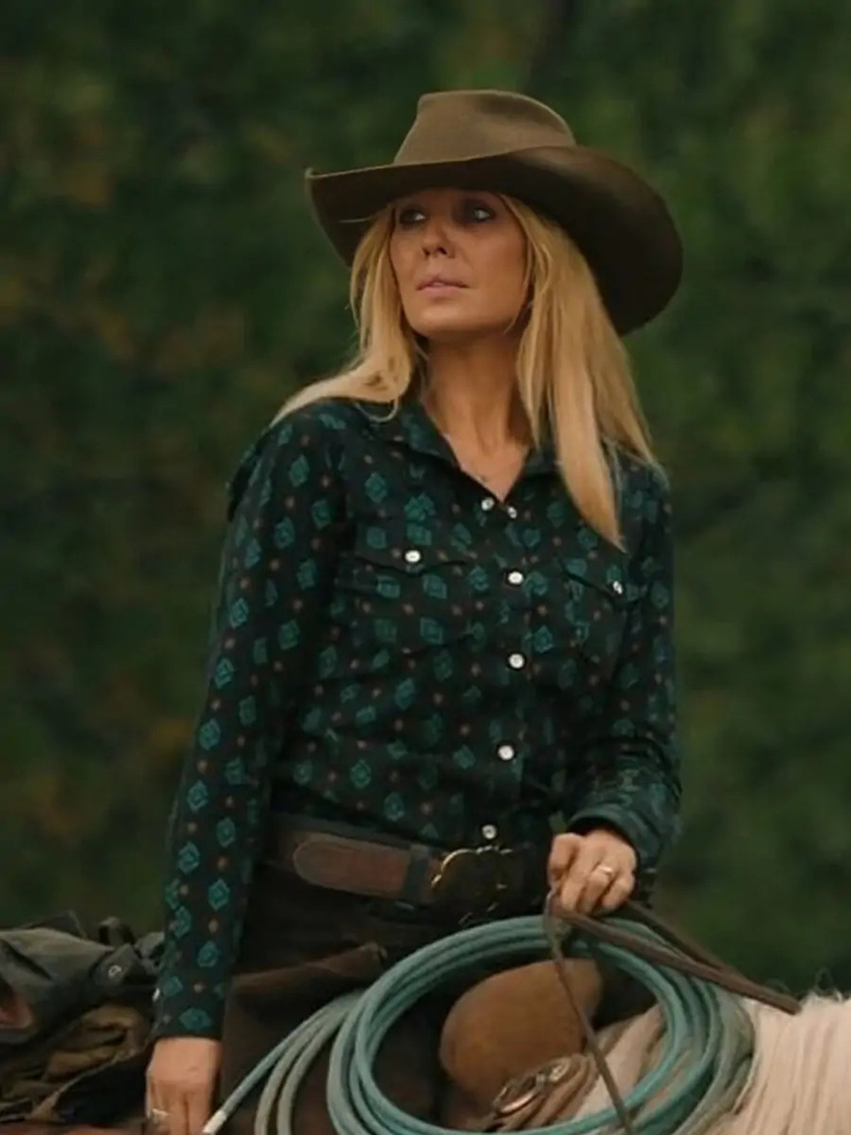 Yellowstone S5 Beth Dutton Printed Cotton Shirt