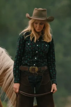 Yellowstone S5 Beth Dutton Printed Cotton Shirt