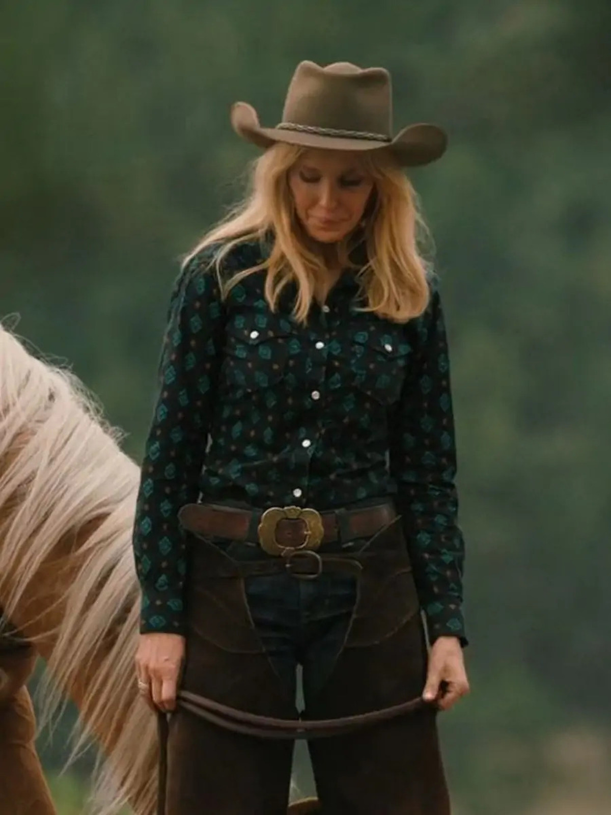 Yellowstone S5 Beth Dutton Printed Cotton Shirt