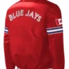 Toronto Blue Jays Red Varsity Satin Jacket