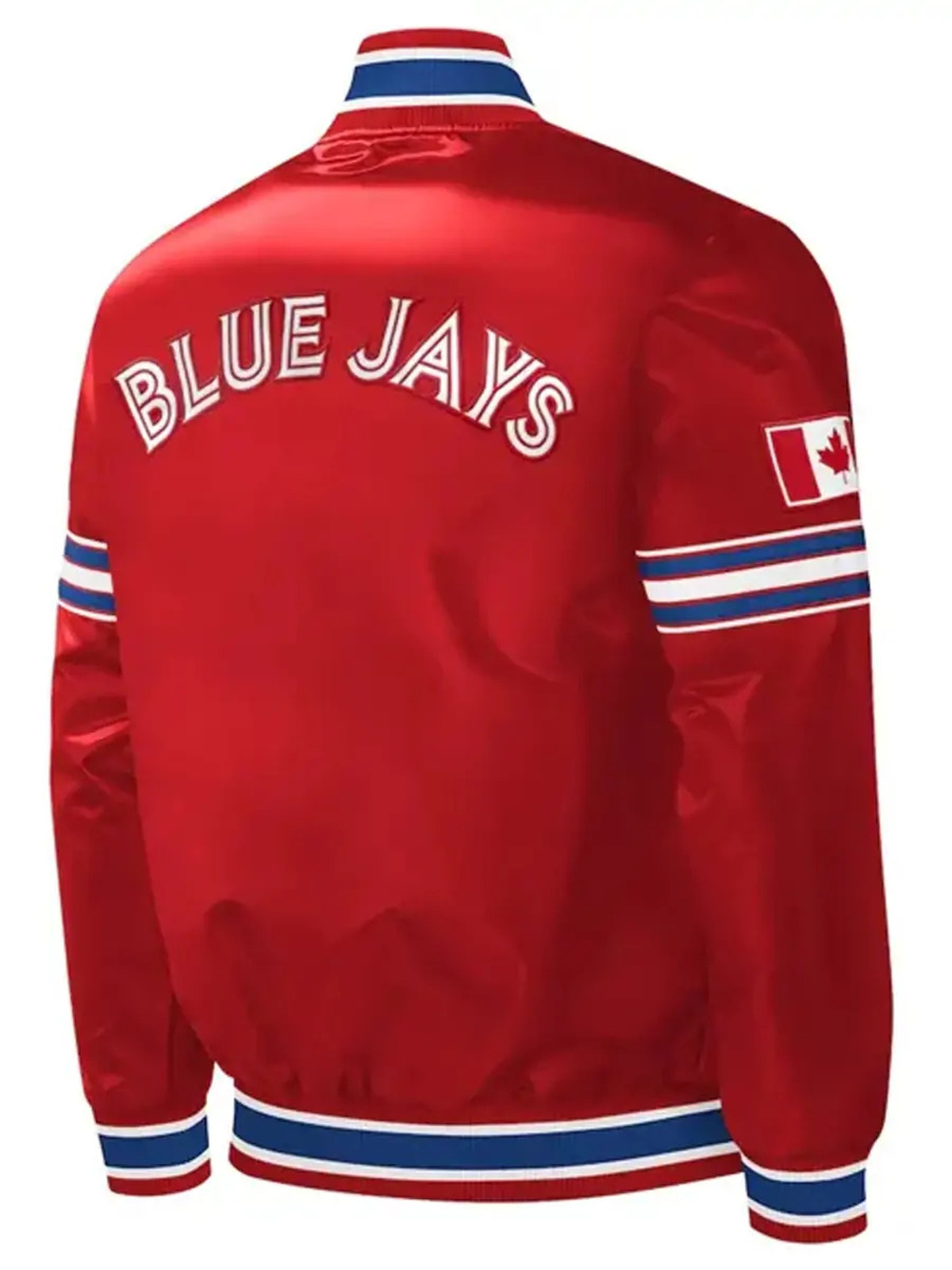 Toronto Blue Jays Red Varsity Satin Jacket
