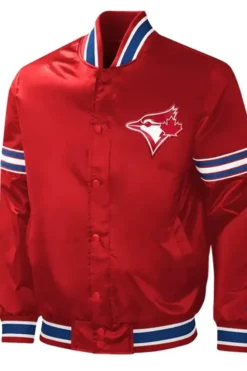 Toronto Blue Jays Red Varsity Satin Jacket